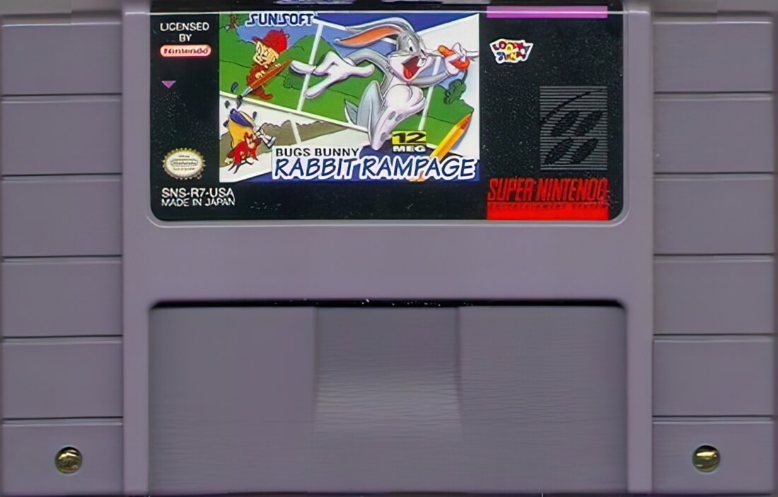 Лицензионный картридж Bugs Bunny - Rabbit Rampage для Super Nintendo